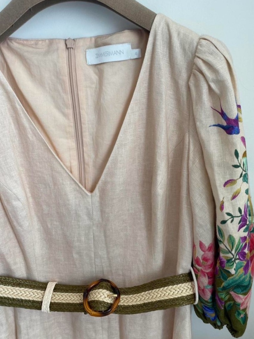 Zimmerman tropical linen midi dress - Picture 3 of 6